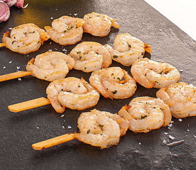 Piruleta de Langostino Marinado